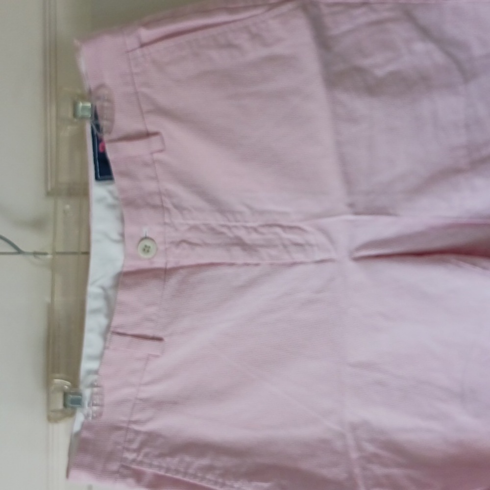 Vineyard Vines pinstripe flat front shorts - waist 33 - pink and white - Picture 2 of 7